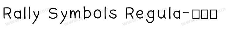 Rally Symbols Regula字体转换